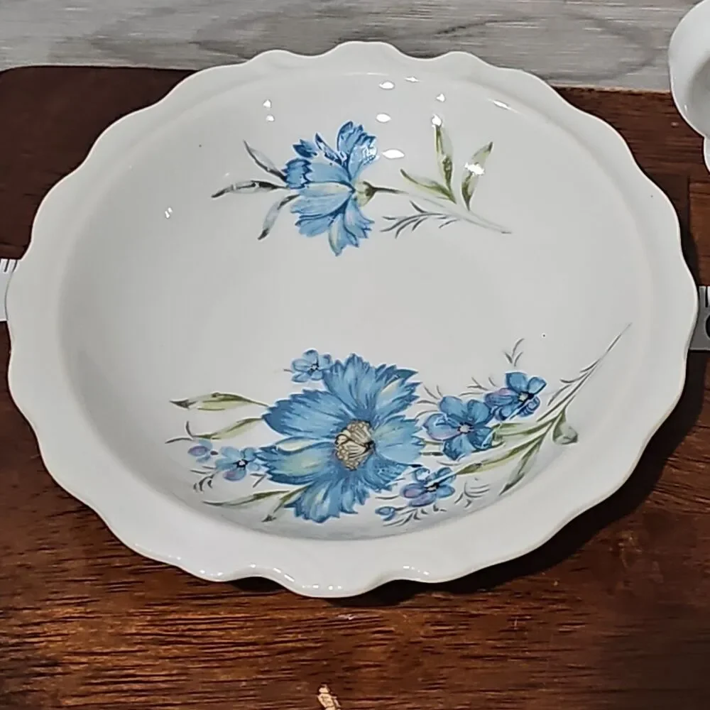 Vintage Inarco Japan Blue Floral Miniature Pitcher & Basin Set E-4543 Hand-paint